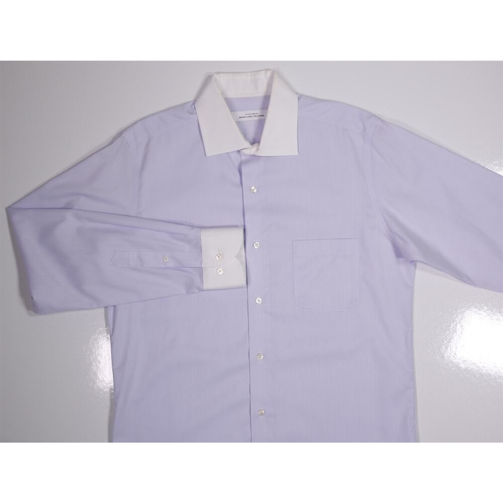 United Arrows Japan Green Label Relaxing Light Purple Slim Dress Shirt (41) 16 - Picture 3 of 7